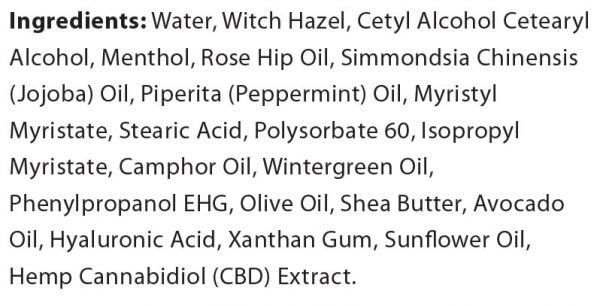 CBD Muscle Cream (4oz) 500mg - Image 2